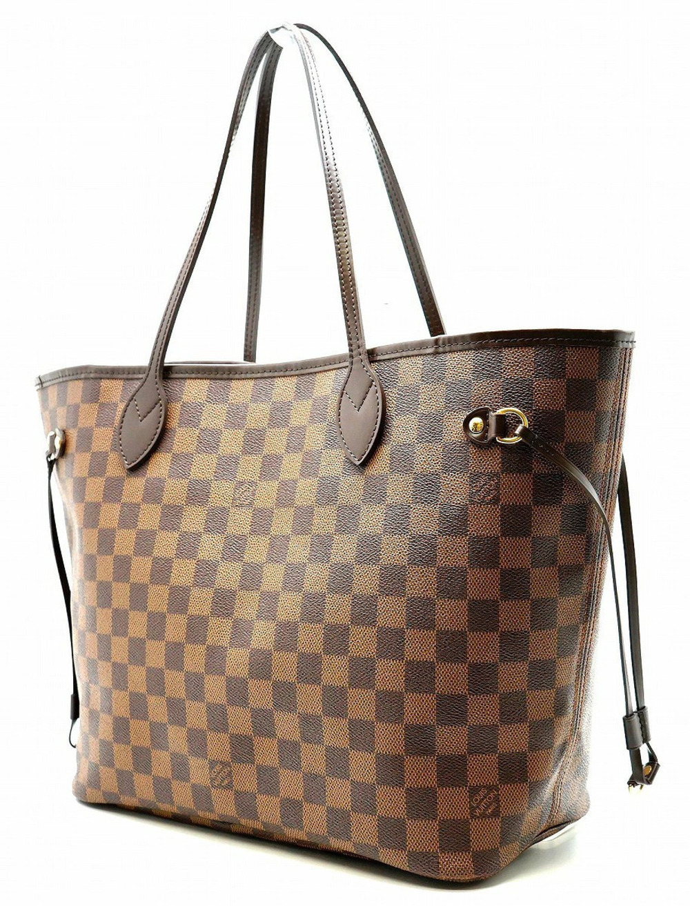 Louis Vuitton Tote Shoulder Damier Neverfull Bag Brown